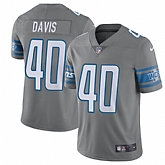 Nike Men & Women & Youth Lions 40 Jarrad Davis Gray Color Rush Limited Jersey,baseball caps,new era cap wholesale,wholesale hats